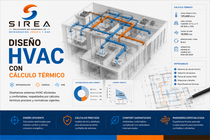 DISEÑO HVAC CON CÁLCULO TÉRMICO